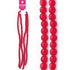 AussieSuperStore Jewellery Making Supplies Red Strung Beads Glass Round 6mm 140pcs (in 7 colors) Strung Bead Glass Round 6mm 140pcs | Jewellery Making Beads 9323823179496 BBS2014160